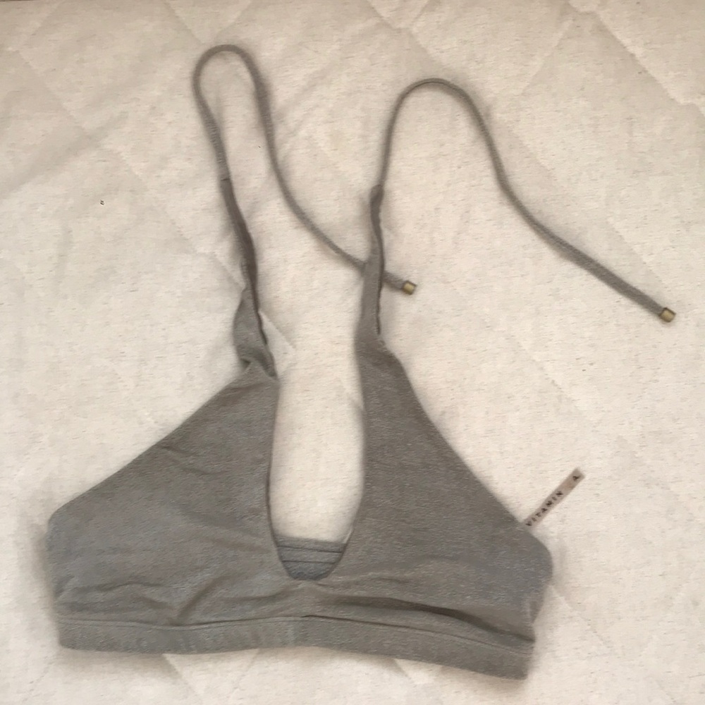 ⚡️SALE⚡️ Vitamin A Camilla Cross Neck Bikini Top